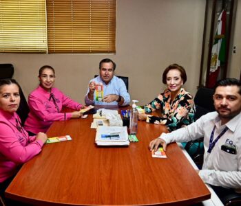 Esta mañana el alcalde Sergio Fernández Medina contó con la visita de la Licenciada Martha Claudia Martínez Chabrand, encargada de la Unidad Especializada en la Investigación de los Delitos Contra Niñas, Niños y Adolescentes y Delitos Contra Mujeres por Razones de Género